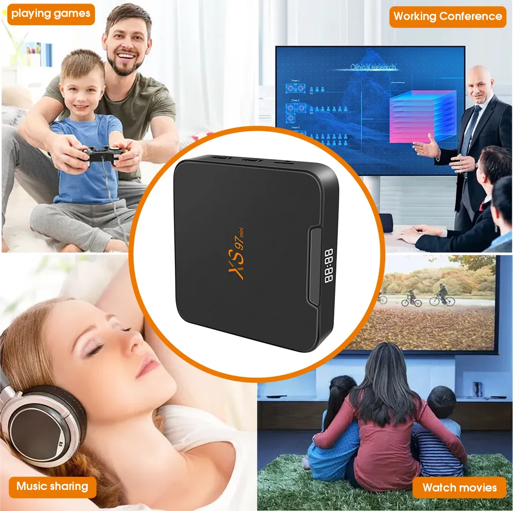 Factory Wholesale Xs97 Mini Android 11 Xs97 Mini Quad Core 2+16GB Wholesale Android Smart TV Set Top Box with Best Seller