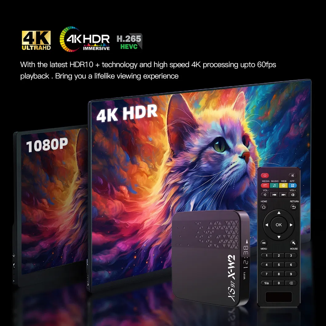 Wholesale Android 11 Smart TV Set Top Box 4K Hdr Quad Core Xs97 X-W2