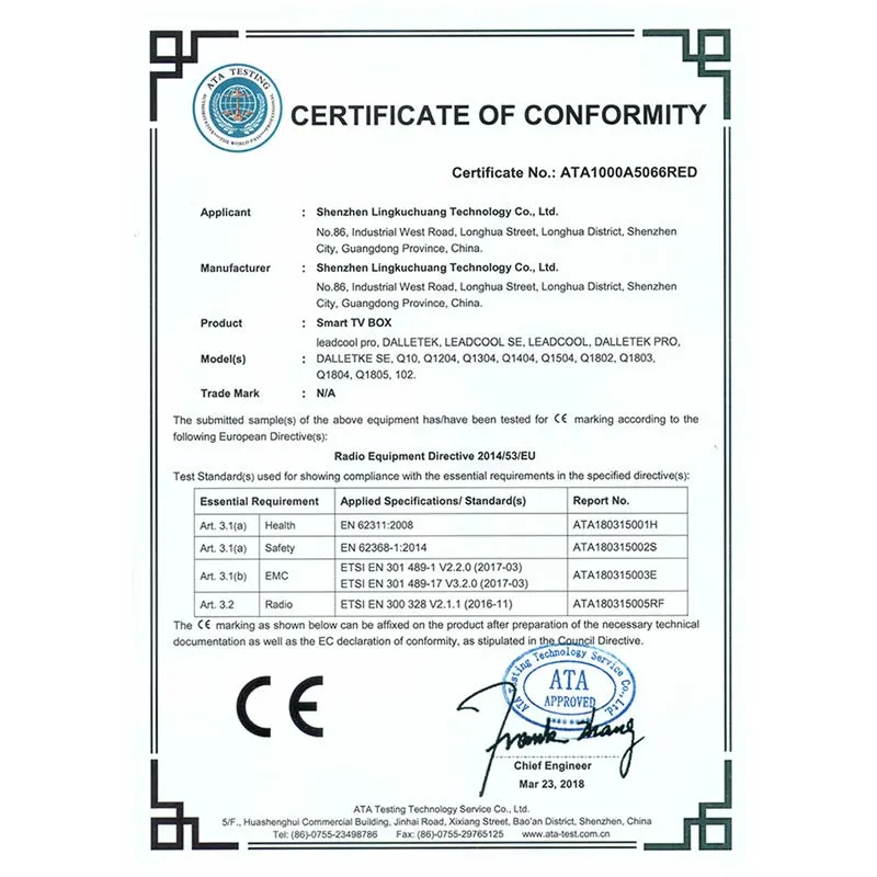 Leadcool Smart TV Box Android 9.0 Amlogic Set-Top Box 4K with 1 Year Livego