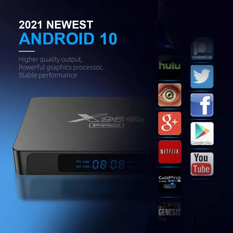 Cheapest Android 10.0 TV Box X96q PRO 8GB/16GB Allwinner H313 Smart Set-Top Box X96q PRO