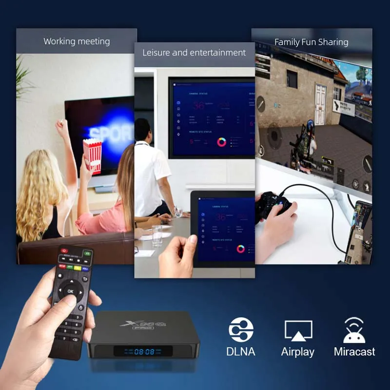 Cheapest Android 10.0 TV Box X96q PRO 8GB/16GB Allwinner H313 Smart Set-Top Box X96q PRO