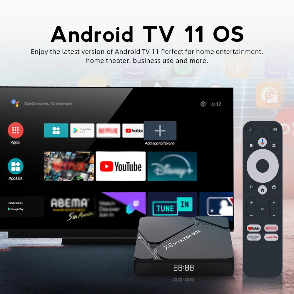 Xs97 Ultra 4K IPTV Set-Top Box with Amlogic S905W2