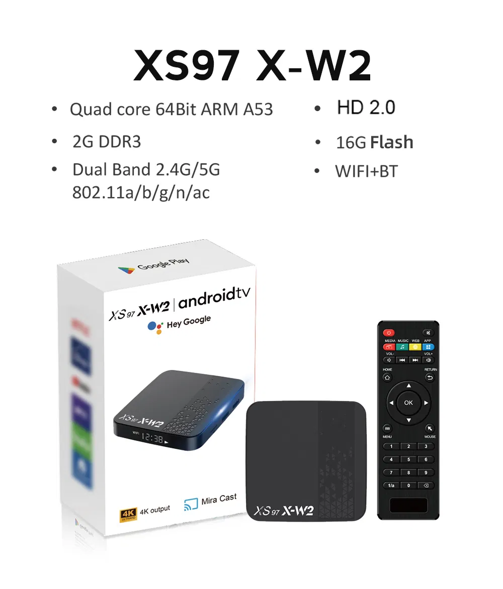 Xs97 X-W2 Amlogic S905W2 Android 11 Multifunction Jack Ott TV Set Top Box