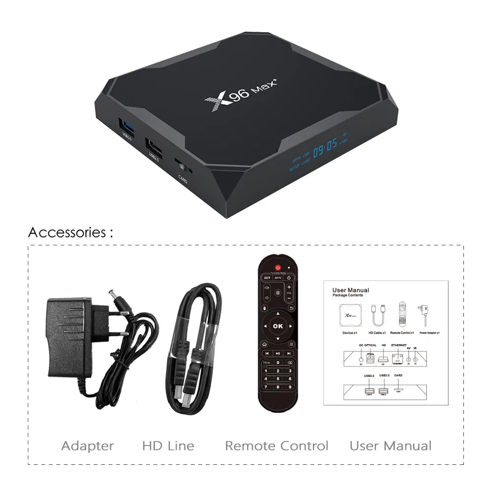Smart TV Box Android 12 4GB 128GB 4K Set-Top Box Free Shipping for Streaming Service