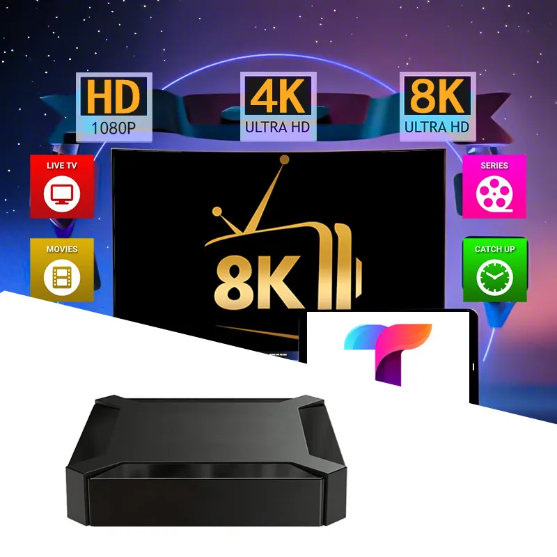Ott Platinum Box Magnum Goldenott Android TV Box 4K 8K Code Sport for Set Top Box Android Xtream Code Wholesale TV Servers for Worldwide