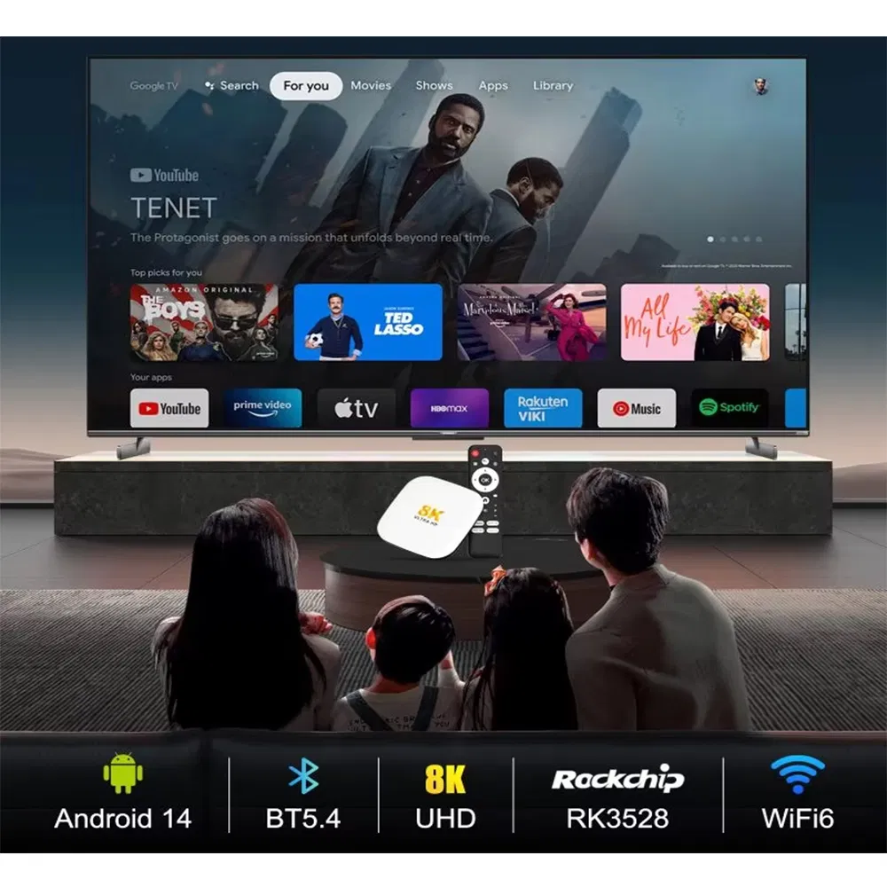 Original H96 Max TV Box Rk3528 Quad Core Android 14 Hot Selling Factory 2025 Best Bt5.4 Media Player M2 Plus Set Top Box