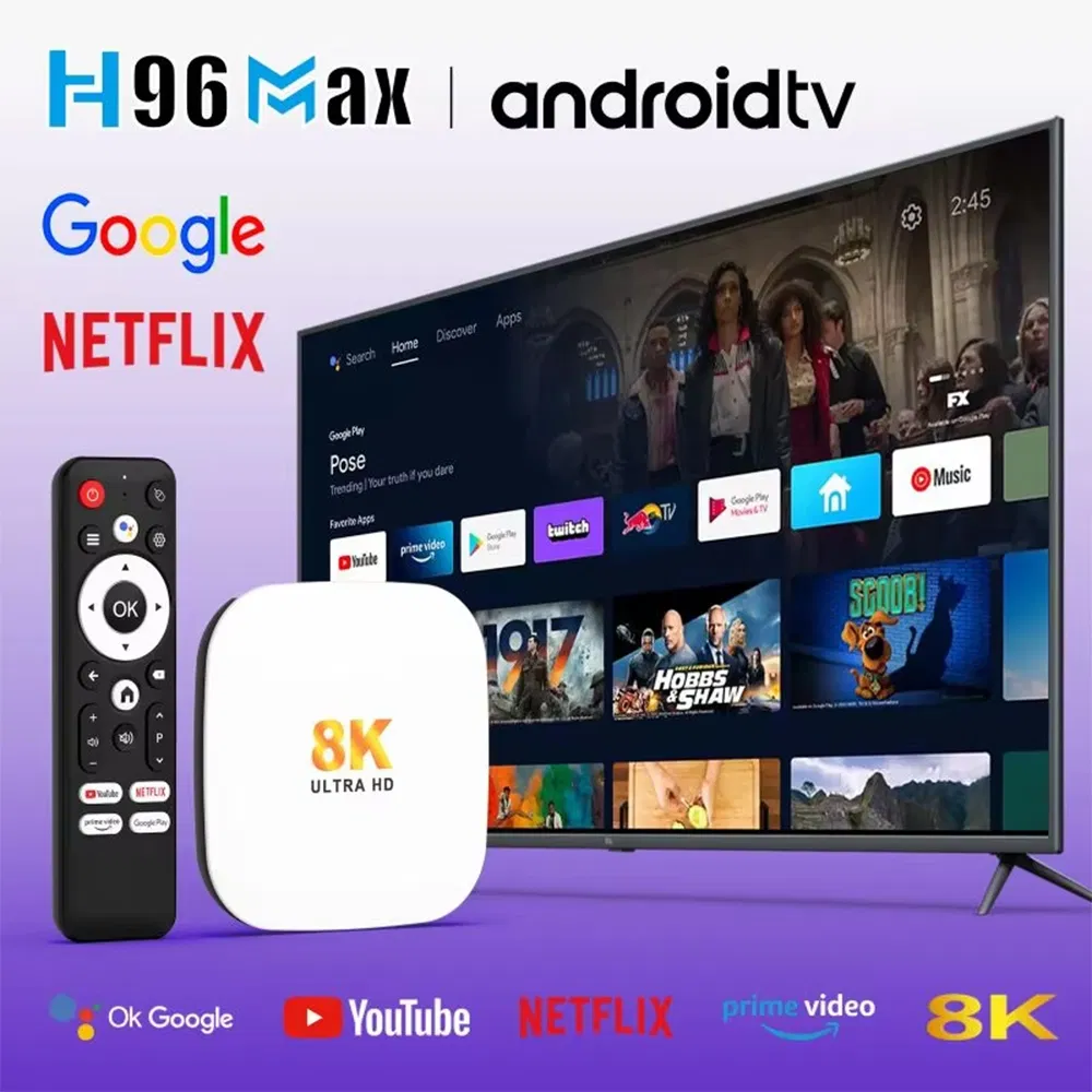 Original H96 Max TV Box Rk3528 Quad Core Android 14 Hot Selling Factory 2025 Best Bt5.4 Media Player M2 Plus Set Top Box