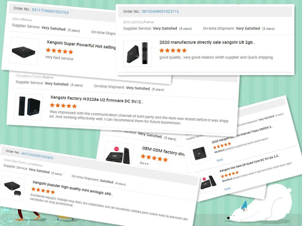 Factory Cheap Price Xs97 Mini+ Set Top Box Amlogic S905W2