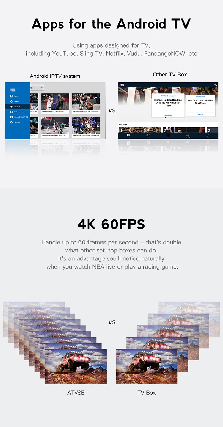 2025 Hot Selling Xs97 ATV PRO Set-Top Box with Bluttooth Remote Control and IPTV Application