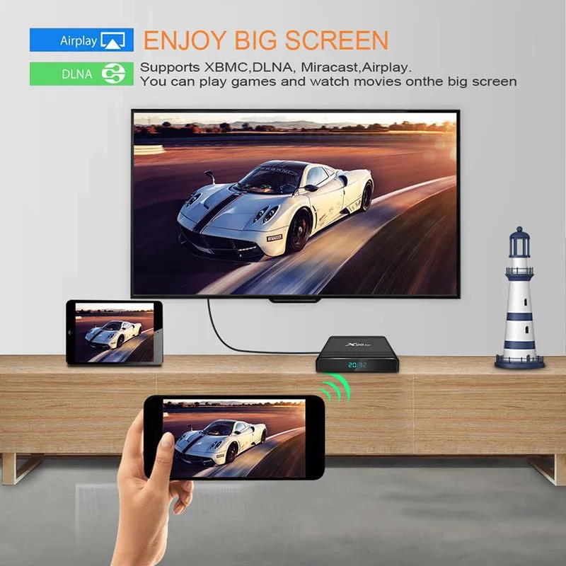 X96air Amlogic S905X3 64GB 2.4G/5g 8K Android 9.0 TV Set Top Box X96 Air Support Voice Remote