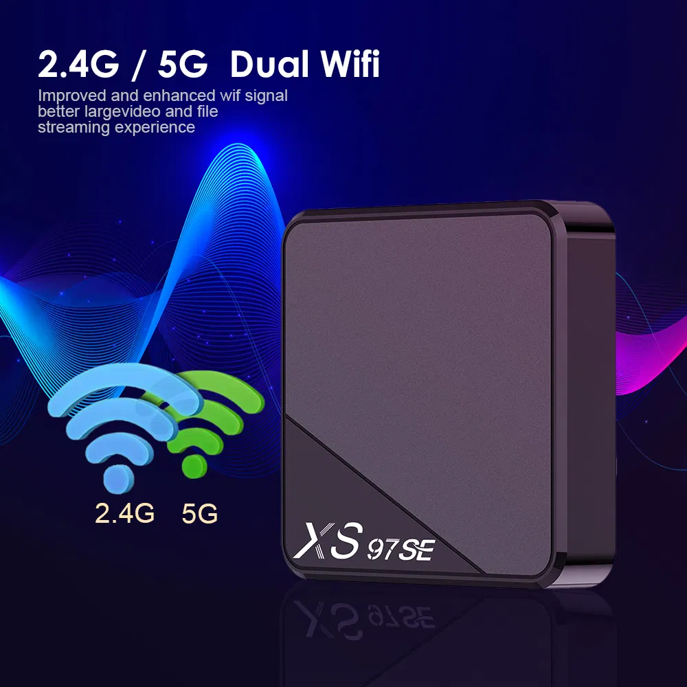 New Factory Xs97 Se Android 10.0 Allwinner H313 4K H. 265 Hevc Smart TV Set Top Box with Wholesale Popular