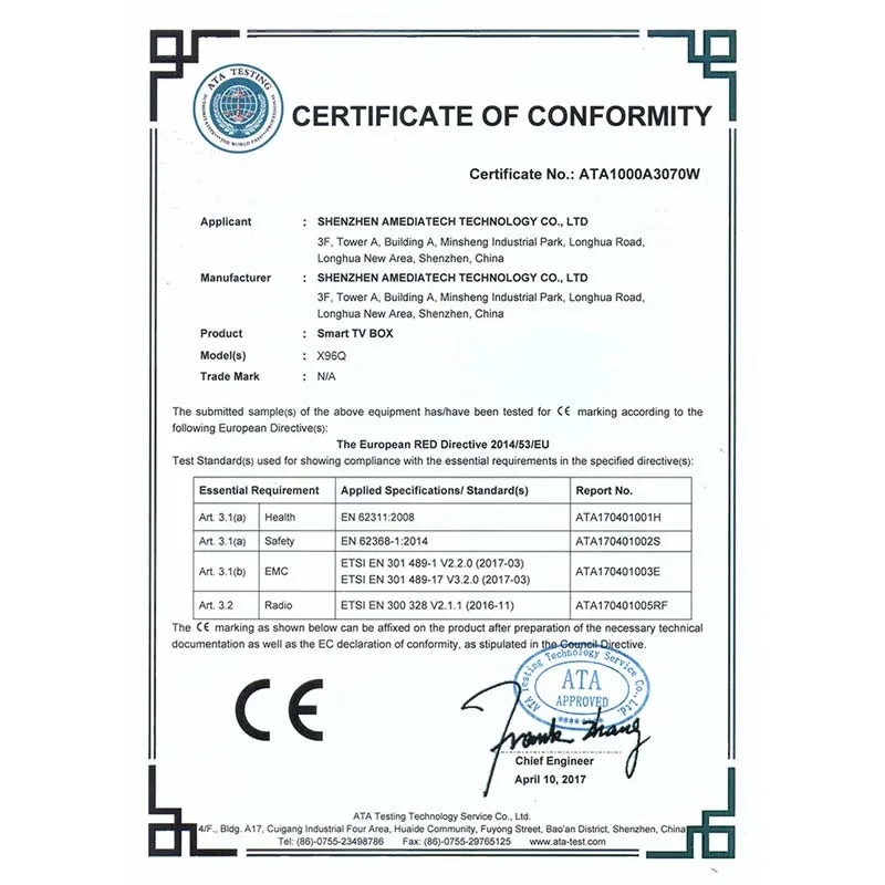 Original X96q Allwinner H313 8GB/16GB Android 10.0 TV Set Top Box 4K Media Player