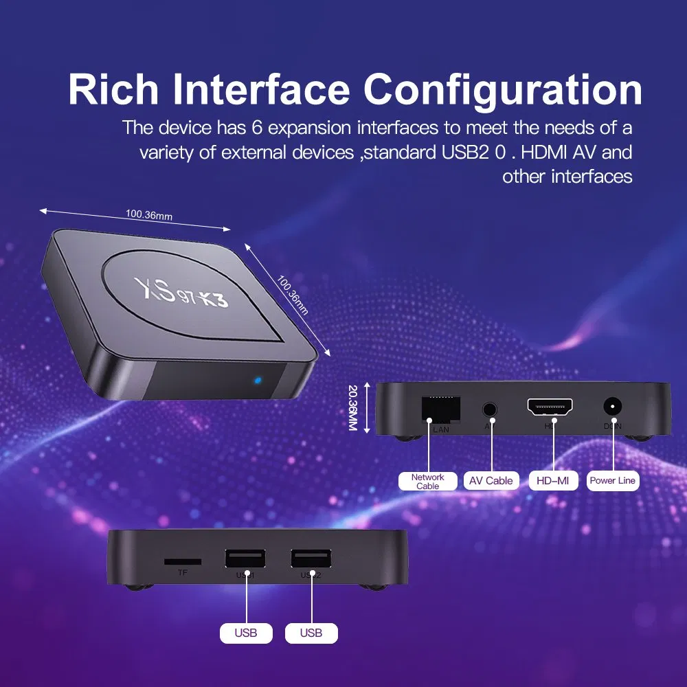 2024 Allwinner H313 Set-Top Box with 1GB RAM, 8GB Storage