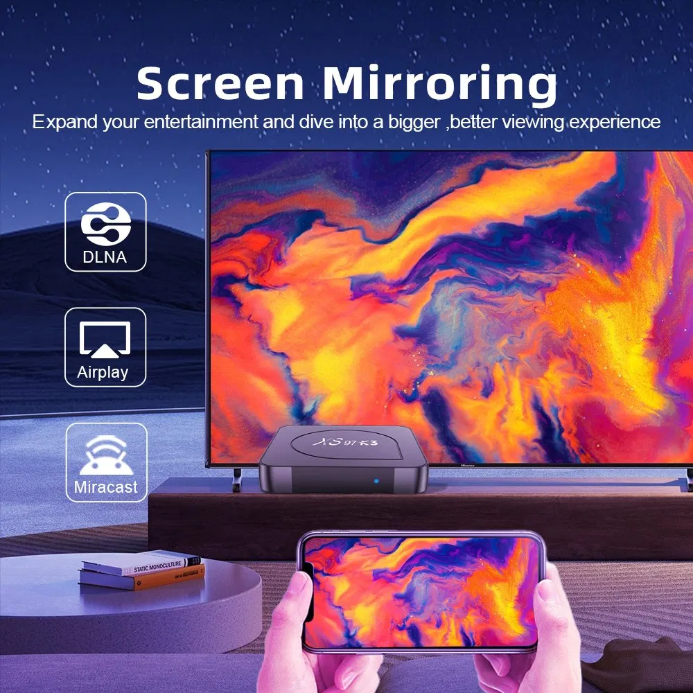 Xs97 K3 Best-Selling 4 Core 64bit Smart Box TV Android 1+8GB Set Top Box