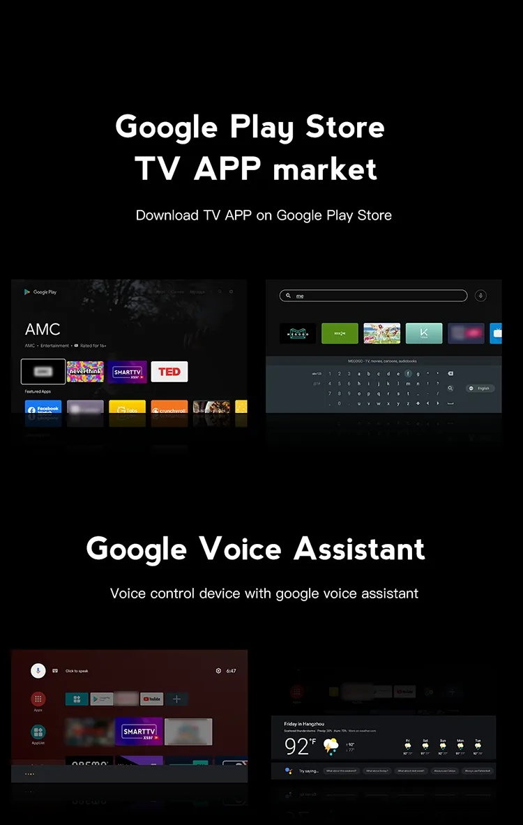 New Design Voice Contol 4GB RAM 32GB ROM H. 265 Xs97 ATV PRO Set Top Box with Factory Price