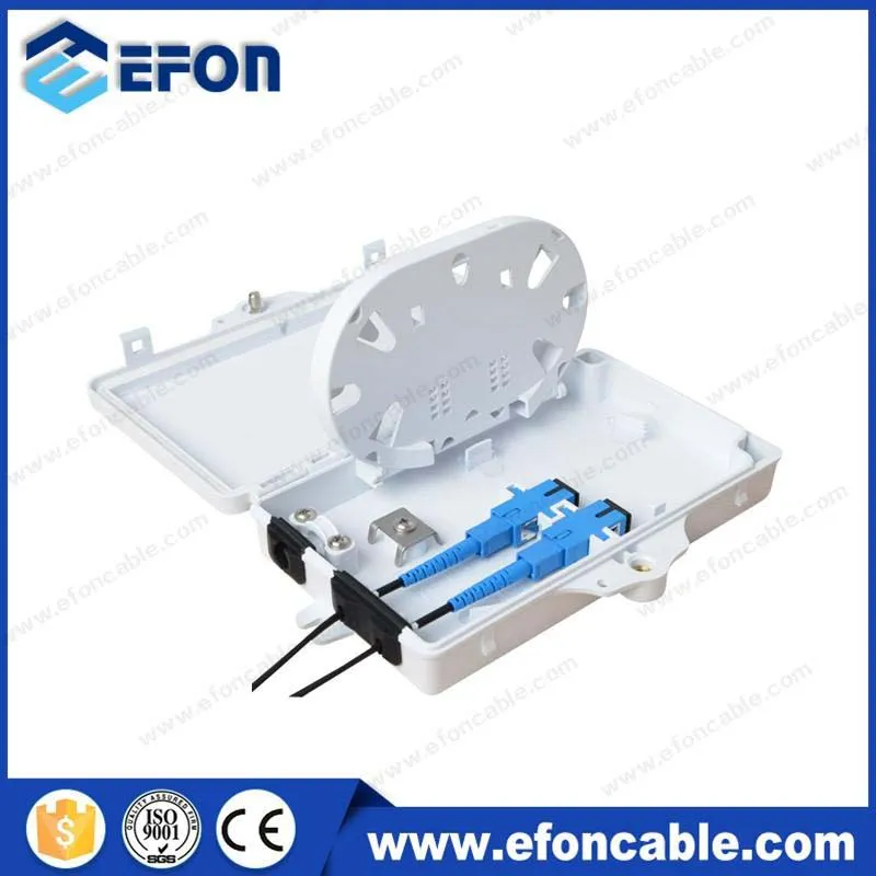 Mini 2 Port Plastic Fiber Optical Dsitribution Set Top Box (FDB-02A)