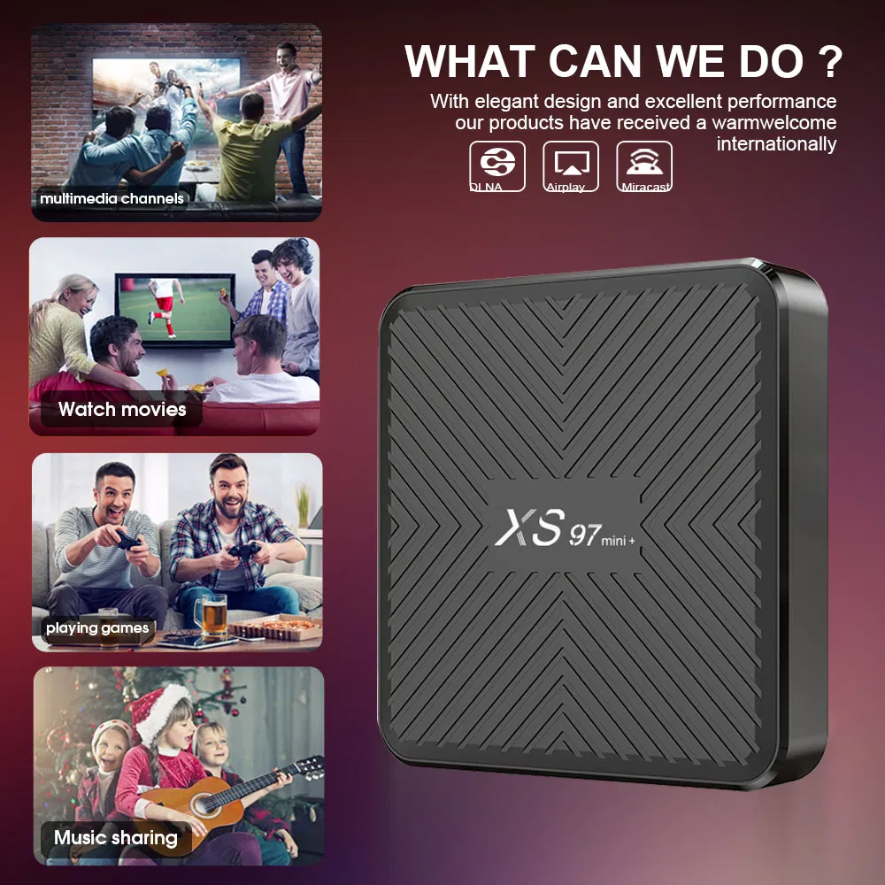Xs97 Mini+ Wholesale Android 11 Smart 2.4G+5g WiFi Set Top Box
