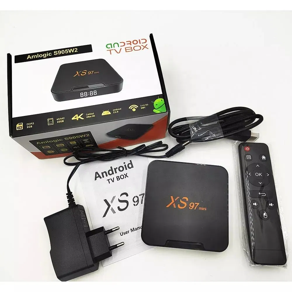 Original Xangshi Factory Amlogic S905W2 Streaming Devices TV Box IPTV Set Top Box Android 11.0 2.4G 5g Dual WiFi