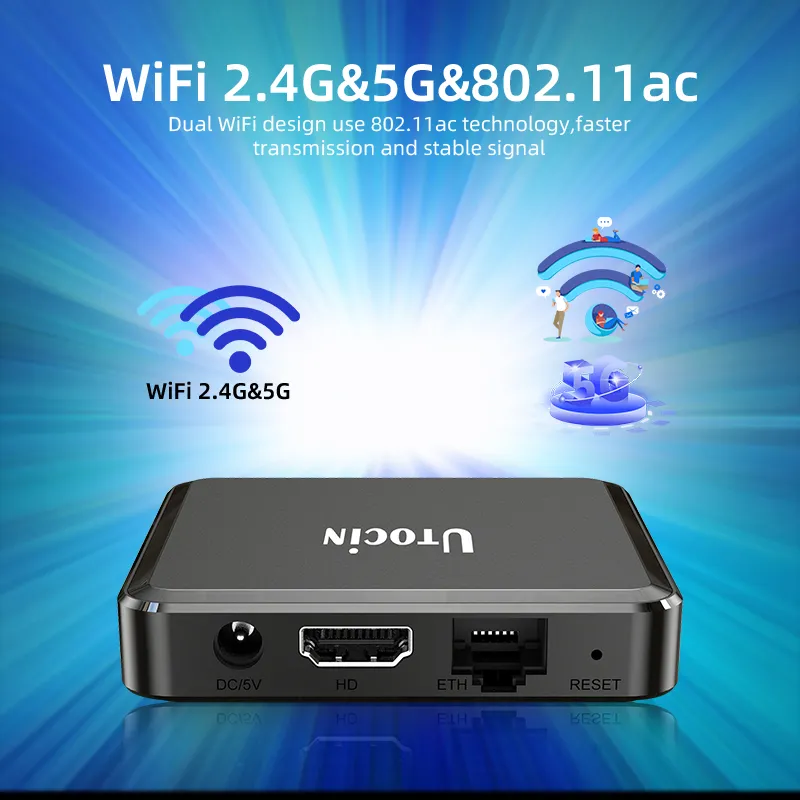 Strong IP TV Utocin Neo Streaming Stalker TV Box Future TV Android Smart 4K TV Box 2GB 16GB ROM 5g Dual WiFi Set Top Box Vs Xtv Air Xtv Duo