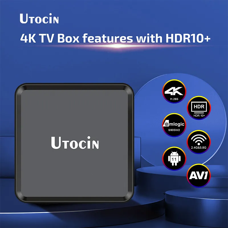 Strong IP TV Utocin Neo Streaming Stalker TV Box Future TV Android Smart 4K TV Box 2GB 16GB ROM 5g Dual WiFi Set Top Box Vs Xtv Air Xtv Duo