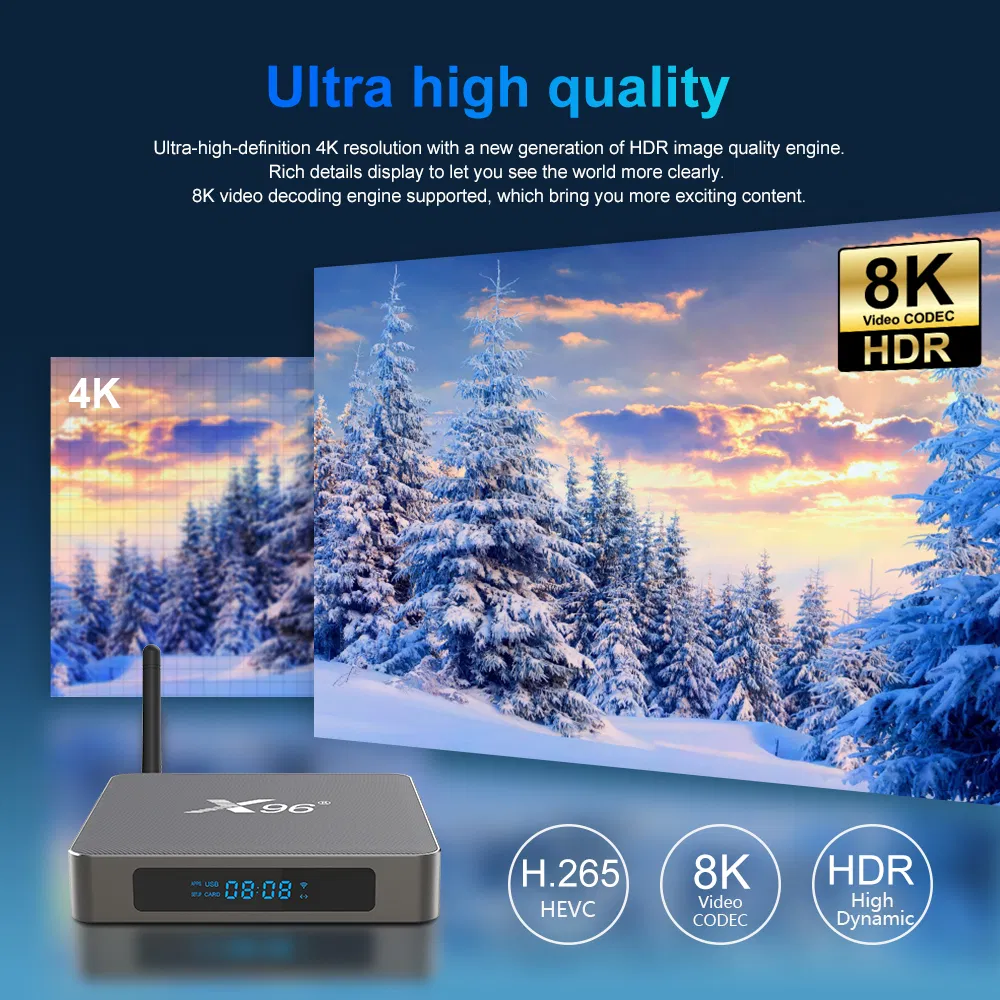 Wholesale Customization 4K HD 128GB ROM Set Top Box Android TV Box