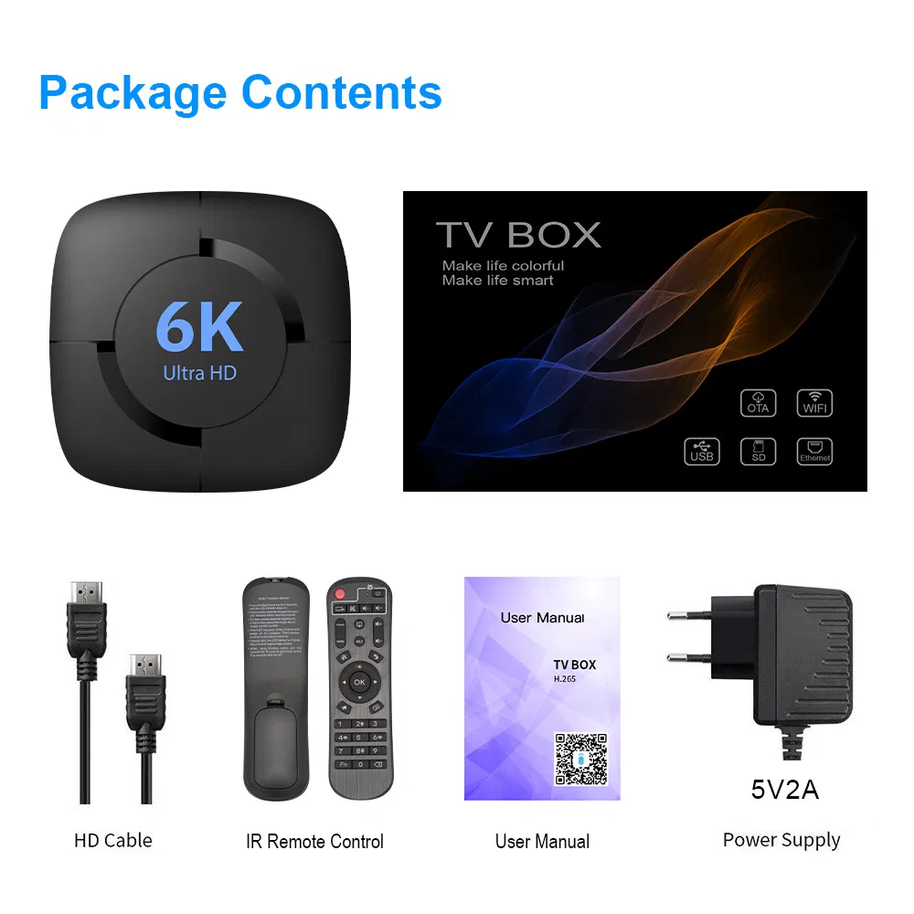 H616 Android 12.0 Network TV Set-Top Box 6K TV Box 2GB 16GB
