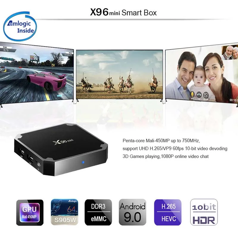 X96mini Android11.0 S905W 5g Set Top Box Quad Core Media Player