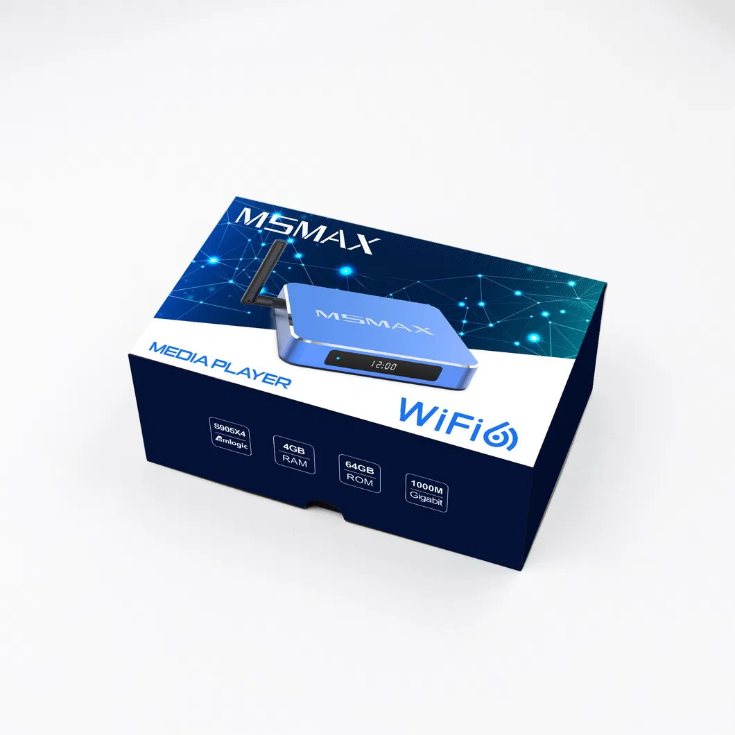 Best Streaming Android 12 Set Top Box RAM 4GB ROM 64GB 1000m Ethernet Android TV Box