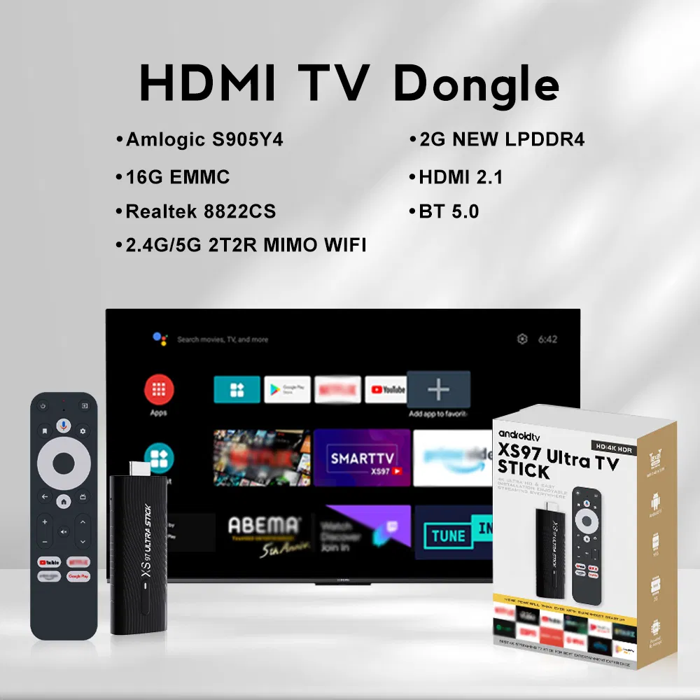 Google Certified Netfiix 4K Smart Android TV Box S905X4 4GB 32GB Android 11 ATV Set Top Box