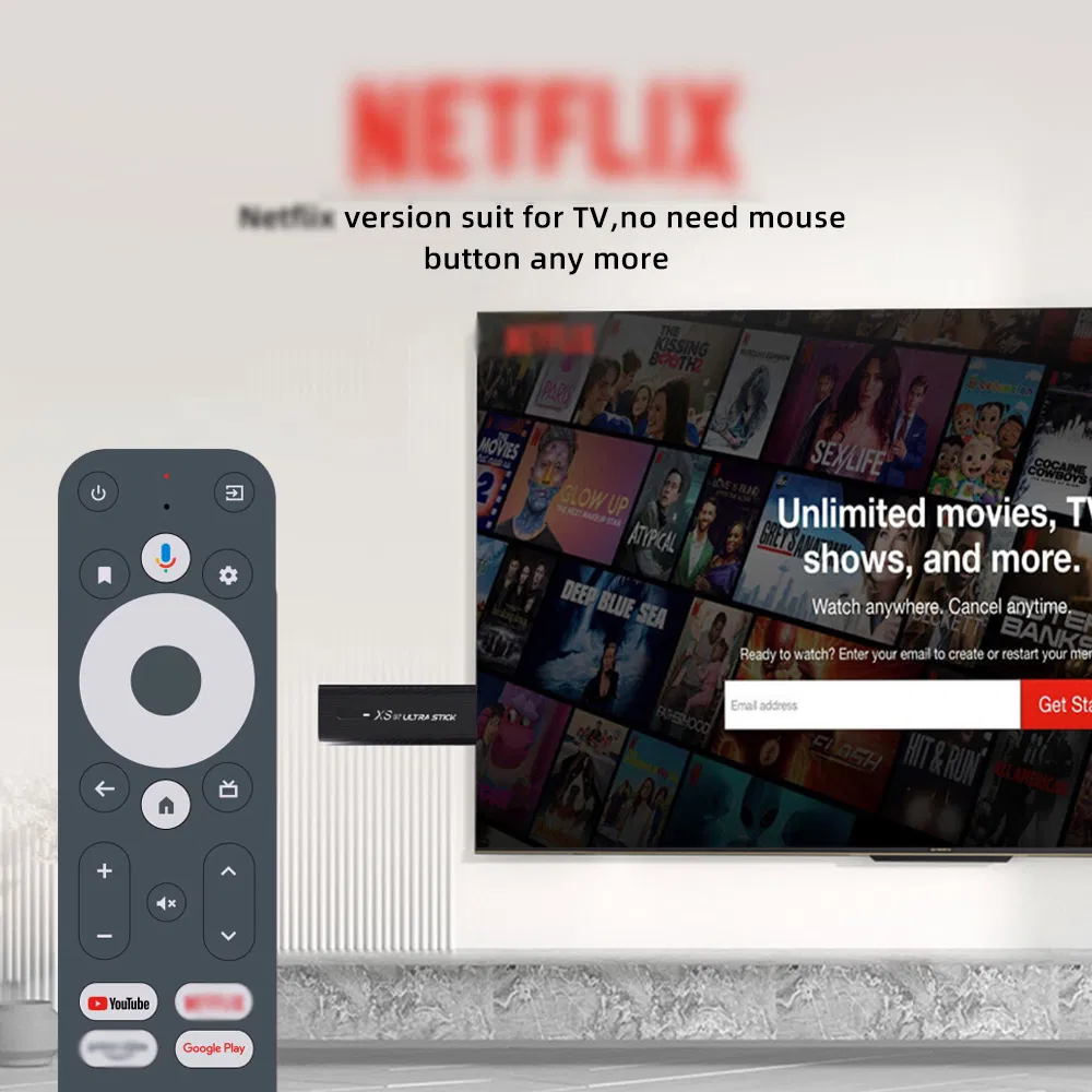 Google Certified Netfiix 4K Smart Android TV Box S905X4 4GB 32GB Android 11 ATV Set Top Box