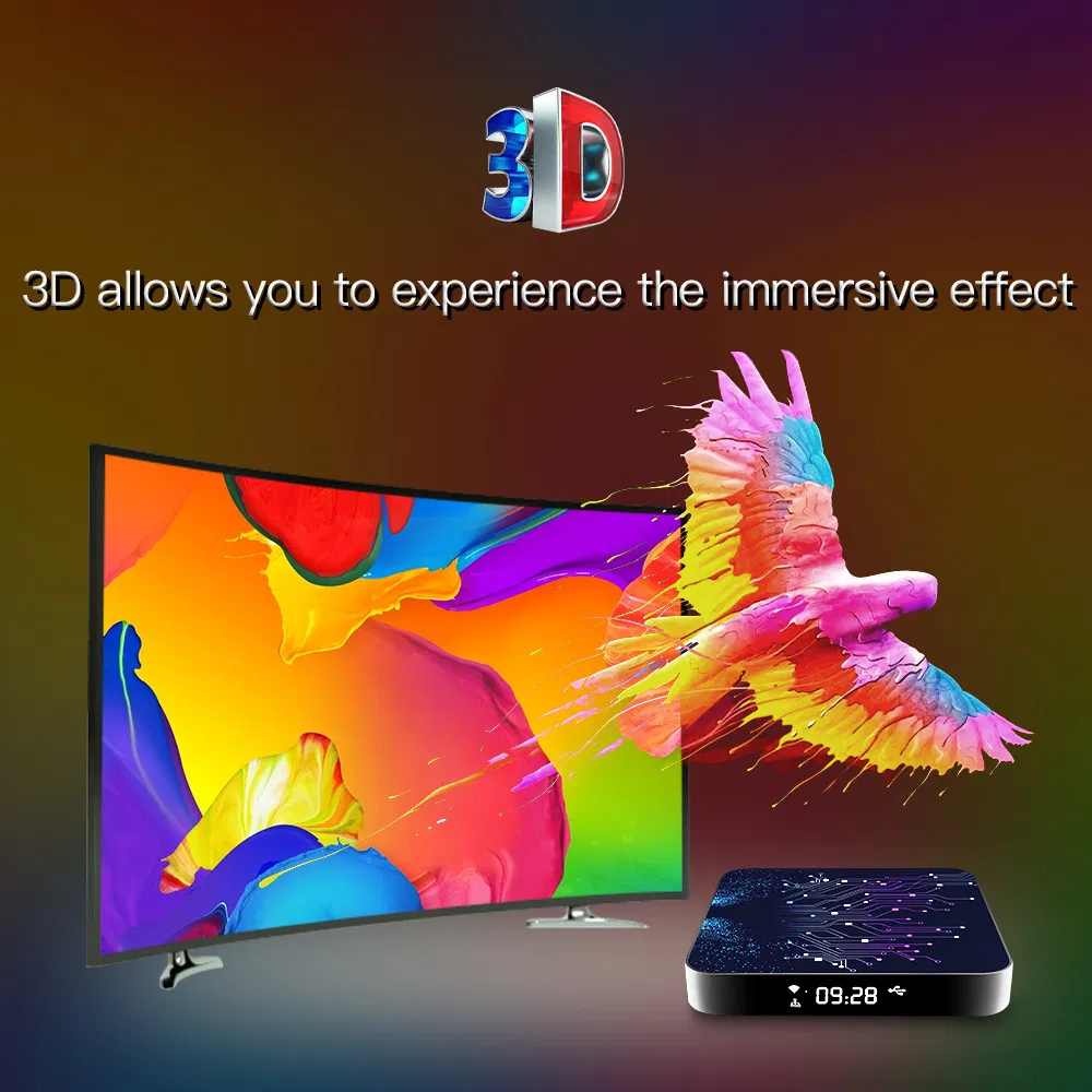 Android 10 Network Set-Top Box 4GB RAM 32GB ROM Rk3318 TV Box