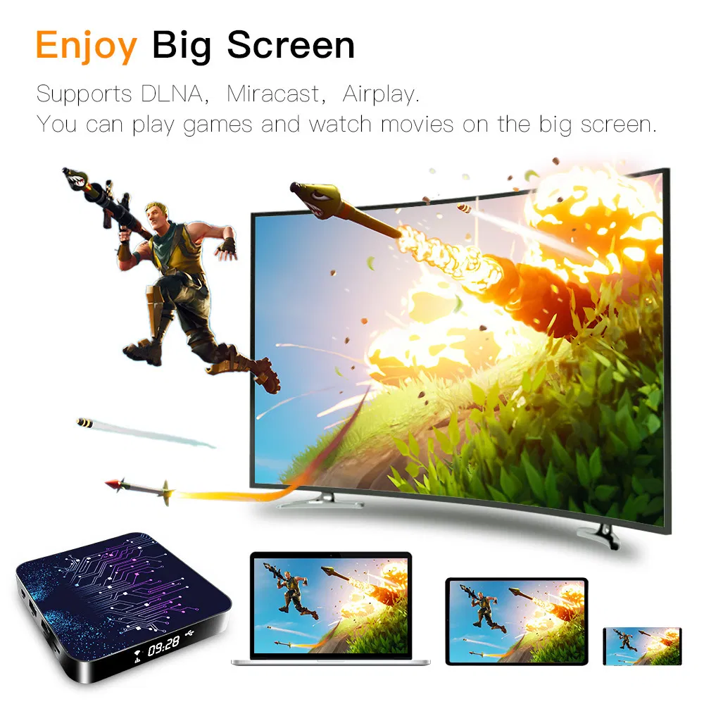 Android 10 Network Set-Top Box 4GB RAM 32GB ROM Rk3318 TV Box