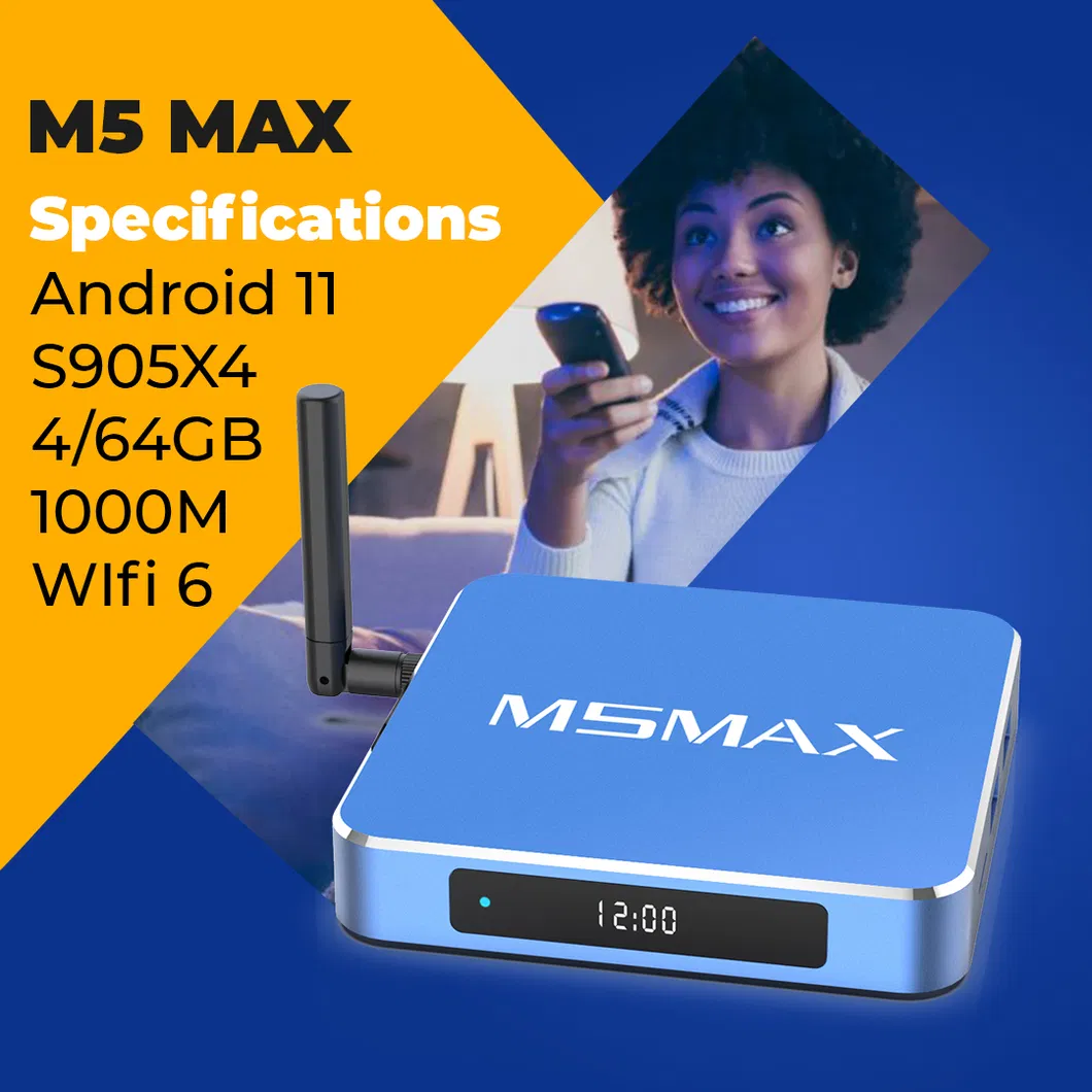 A905X4 TV Box Android 11.0 4K WiFi 6 4K Set Top Box