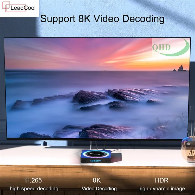 Android 13 Qhd Leadcool Smart TV Box 2GB 16GB Storage 4K Set Top Box