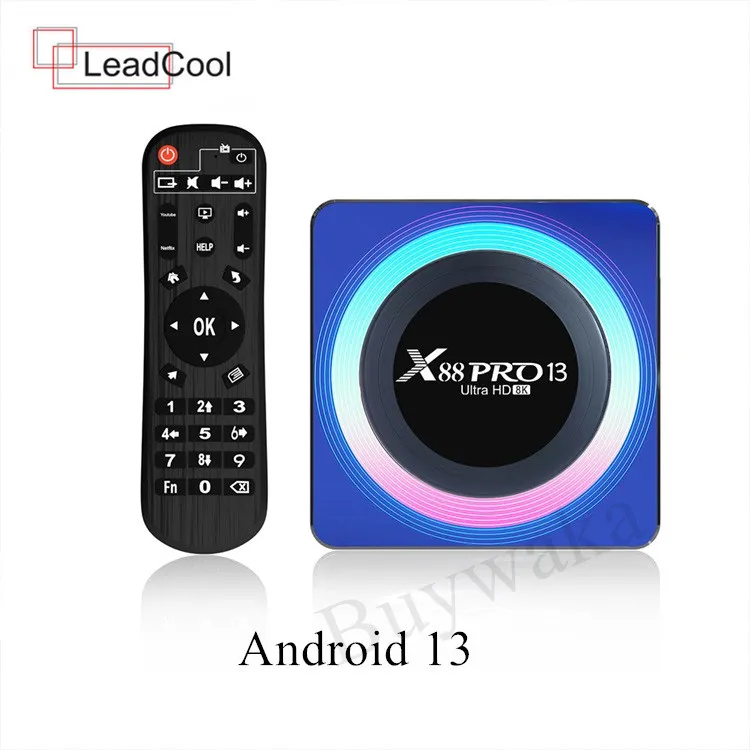 Leadcool X88 PRO 13 Android TV Box Rockchip Rk3528 Set Top Box
