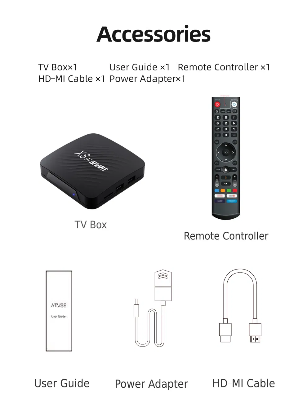Customization IPTV Box Android 11 Tvbox Dual WiFi Amlogic S905 Set Top Box 4GB 32GB Smart 4K TV Box with Bt Voice Remote Control