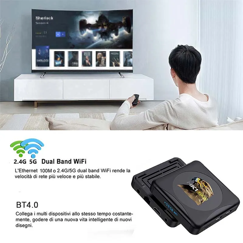 Mini HK1 R1 Android 10.0 4K TV Box Global Media Player Rk3318 TV Set Top Box HK1 R1 Mini