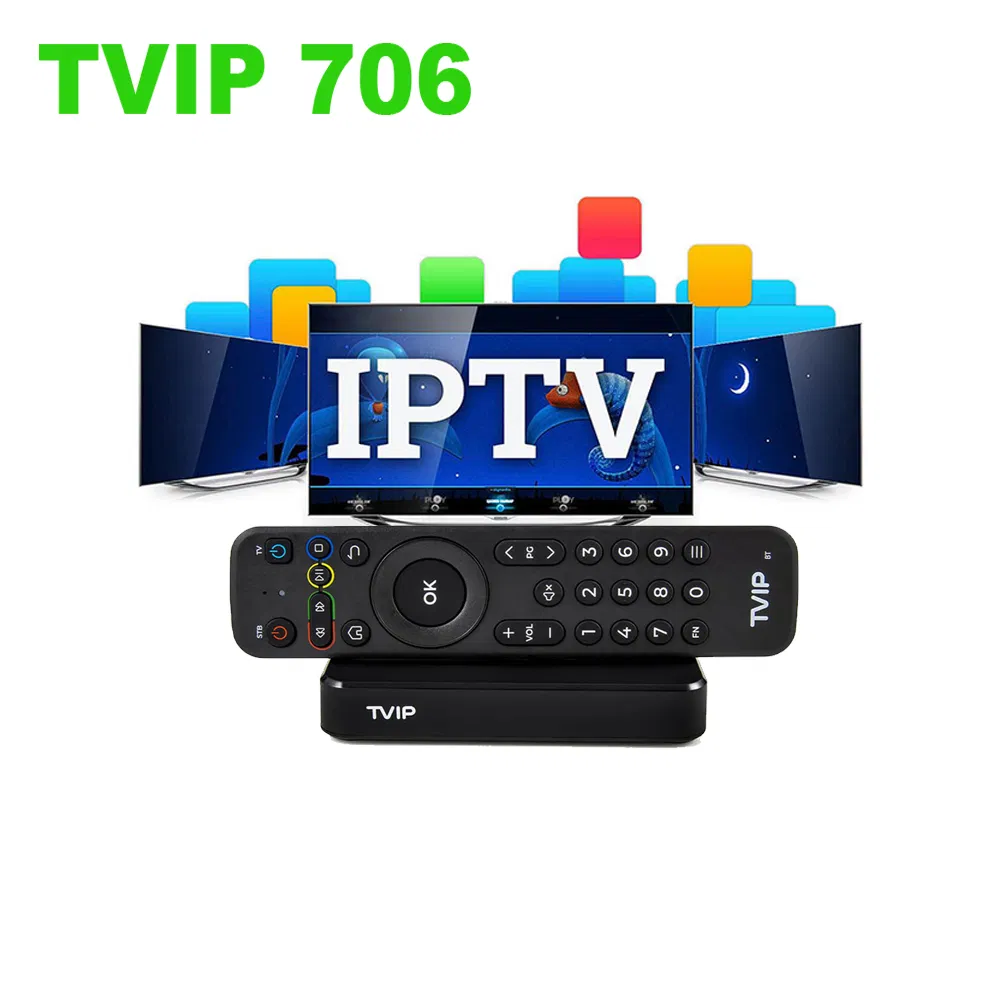 Best Sales Crystal Diamond IP TV Set Top Box Full HD WiFi Linux Tvip706 Tvip 605se 705 710 TV Box Android TV Box Support Portal Wholesales