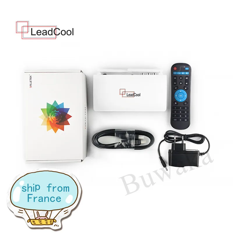 Promotional Price Leadcool TV Box Android 9.0 Set Top Box Quad Core Amlogic S905W 1GB RAM 8GB ROM
