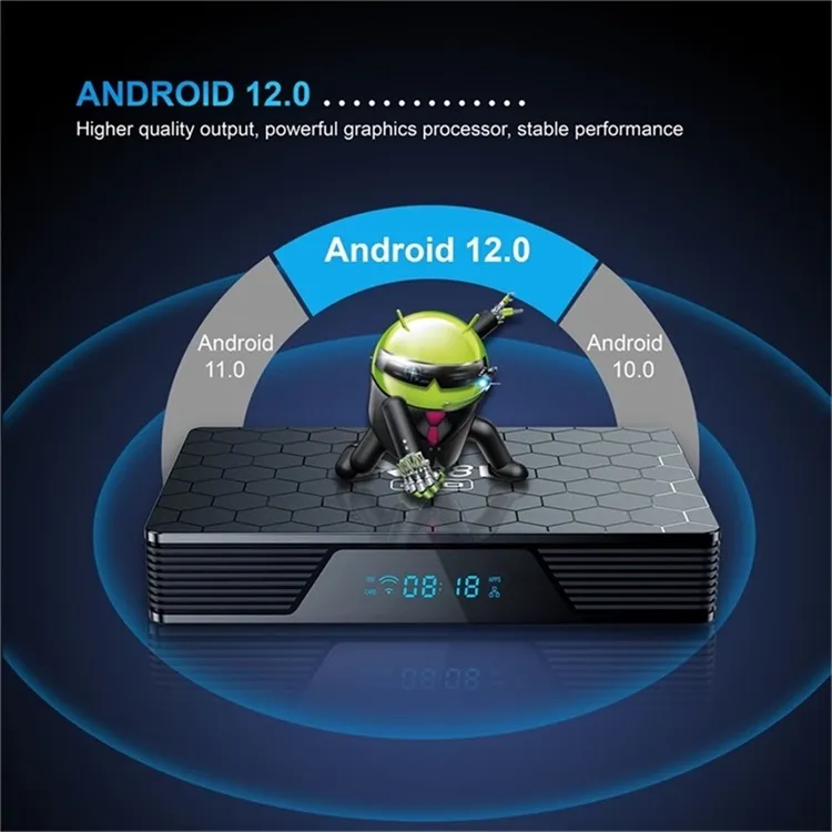 2025 Newest X98h PRO Android TV Box 12.0 Smart TV Box H618 WiFi 4K HD 4GB 32GB X98hpro Set Top Box