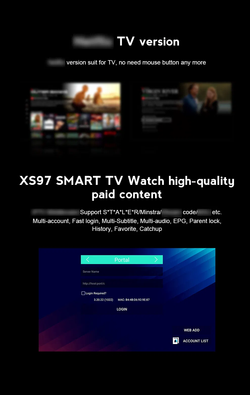 Custom OEM High Quality 2GB 16g 2.4G+5g WiFi Xs97 Set Top Box Android 10 4K Hdr Smart TV Box