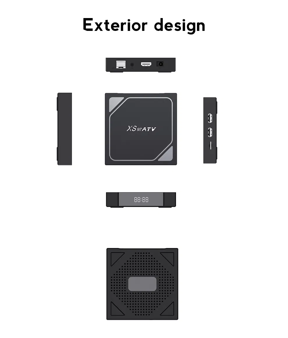 Custom OEM High Quality 2GB 16g 2.4G+5g WiFi Xs97 Set Top Box Android 10 4K Hdr Smart TV Box