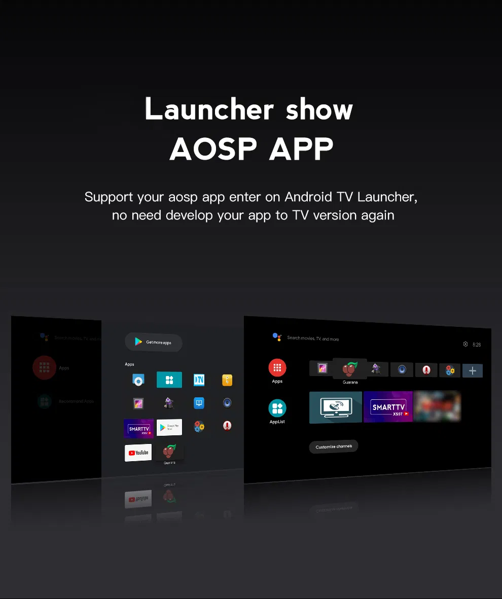 Custom OEM High Quality 2GB 16g 2.4G+5g WiFi Xs97 Set Top Box Android 10 4K Hdr Smart TV Box