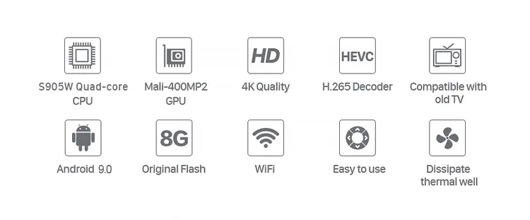 Leadcool Android Box 4K Media Player Set Top Box