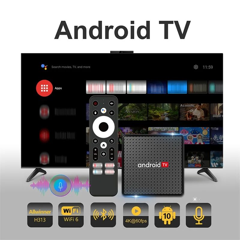 Cheapest Android TV Box X5 Android 10.0 Allwinner H313 2GB 16GB 2.4G WiFi Smart Set Top Box
