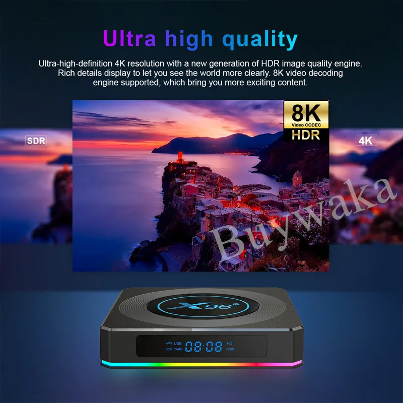 Leadcool X96 X4 TV Box Android 11 Set Top Box 4GB RAM