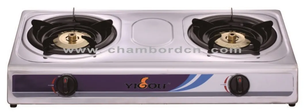 Manufacturer Cooking Appliance Double Burner Gas Stove Yg-G2086
