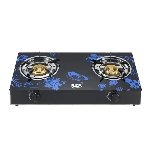 Tempered Glass Gas Stove Two Burner Gas Stove
