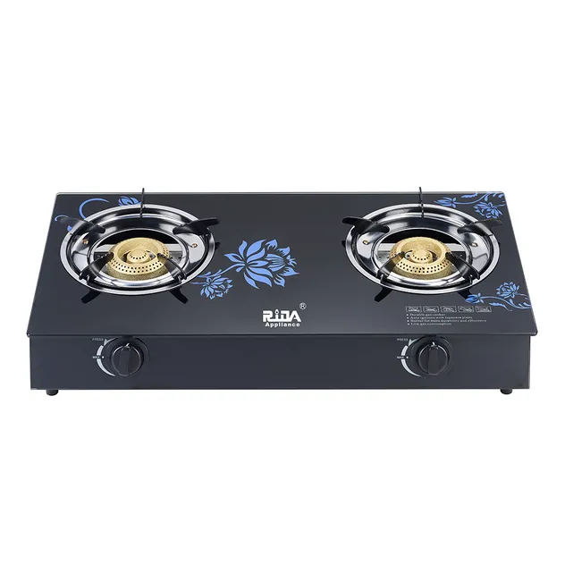 Tempered Glass Gas Stove Two Burner Gas Stove