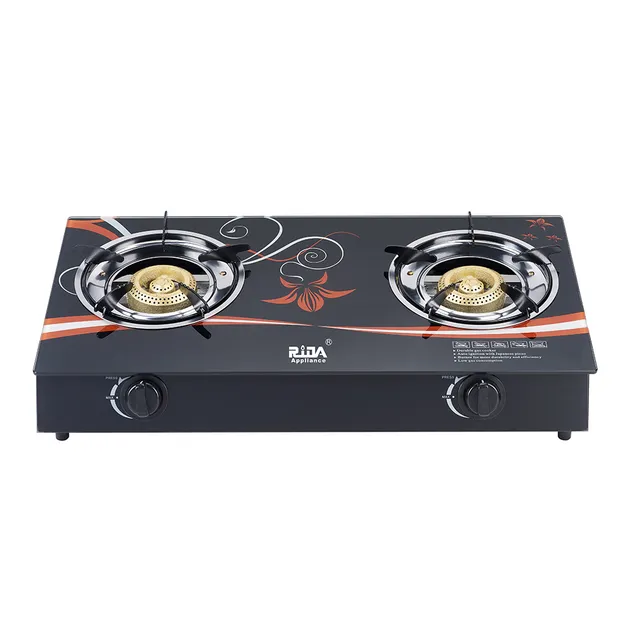 Tempered Glass Gas Stove Two Burner Gas Stove